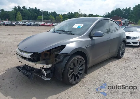 2023 Tesla Model Y Awd/Long Range Dual Motor All-Wheel Drive from USA, damaged, VIN 7SAYGAEE5PF860614